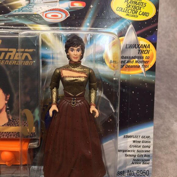 STAR TREK The Next Generation Lwaxana Troi 7th Season Collector Playmates Figure - Picture 4 of 12